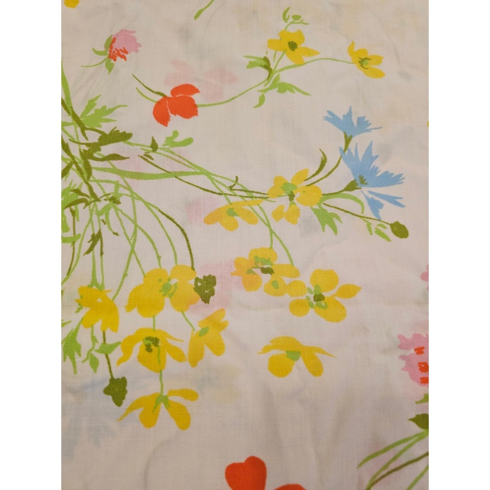 2 Vintage Fieldcrest Perfection‎ Floral Pillowcases STD Cottagecore Cotton Poly